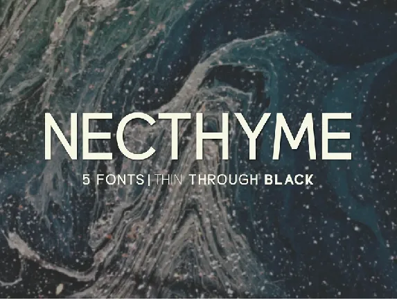 Necthyme font