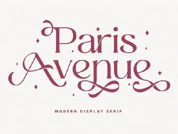 Paris Avenue font