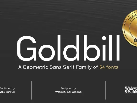 Goldbill font