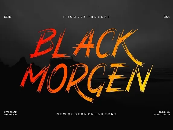 Black Morgen font