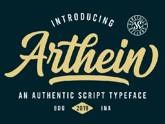 Arthein Bold Script font