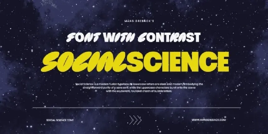 Social Science Display font