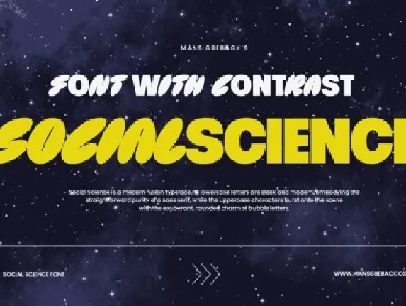 Social Science Display font