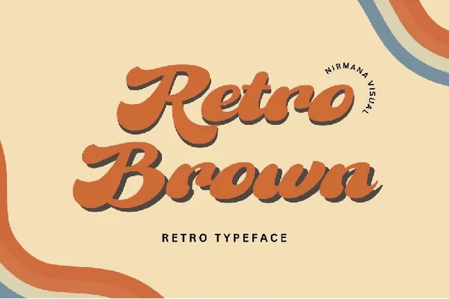 Retro Brown font