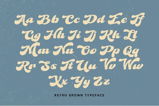 Retro Brown font