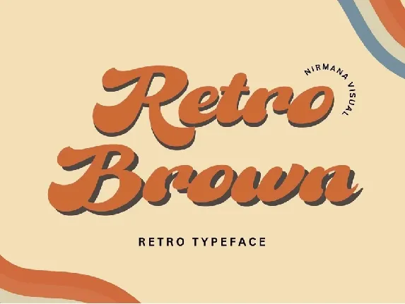 Retro Brown font