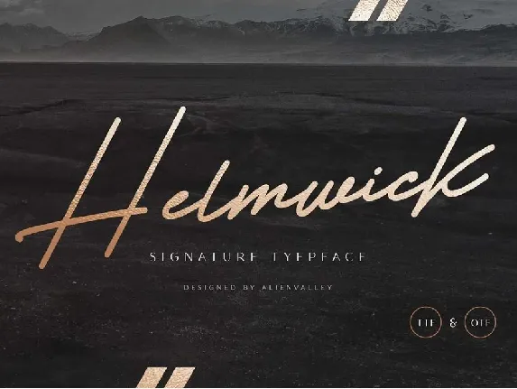 Helmwick font