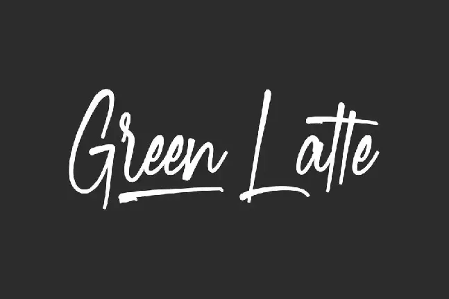 Green Latte Demo font