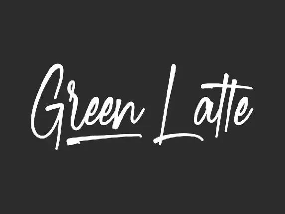 Green Latte Demo font