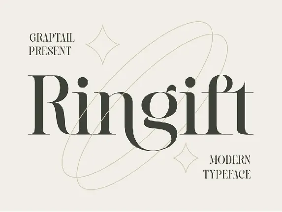 Ringift font