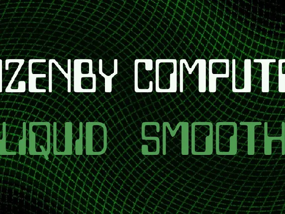 Lazenby Computer font