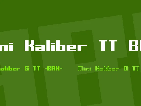 Mini Kaliber TT BRK font