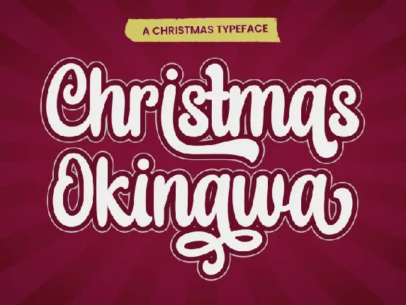 Christmas Okinawa font