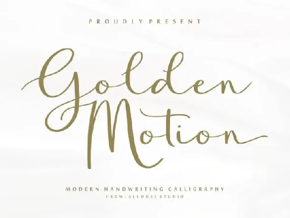 Golden Motion font