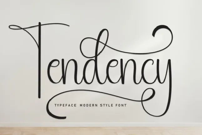 Tendency Script font