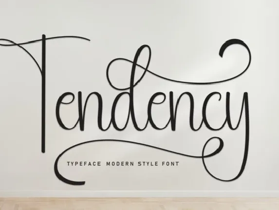 Tendency Script font