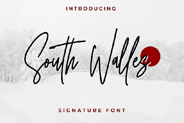 South Walles Signature font