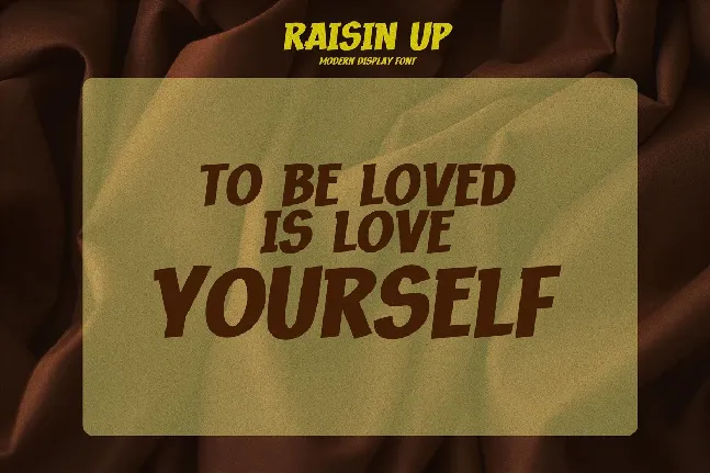 Raisin Up font