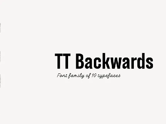 TT Backwards Duo font