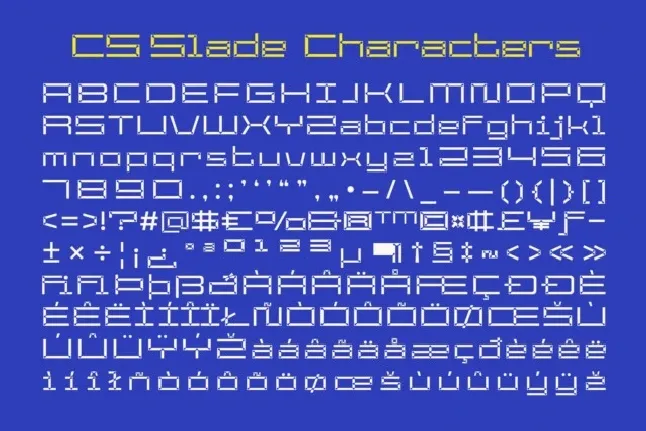 CS Slade 3D font