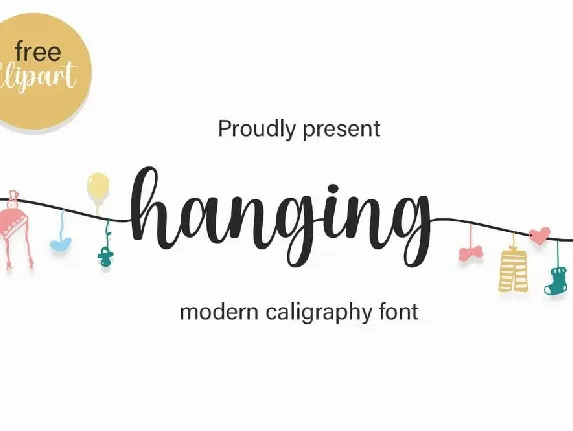 Hanging font