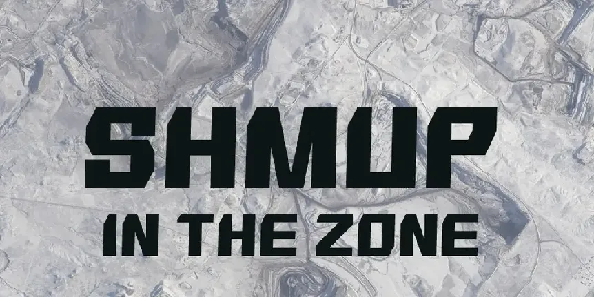 SHMUP in the zone font