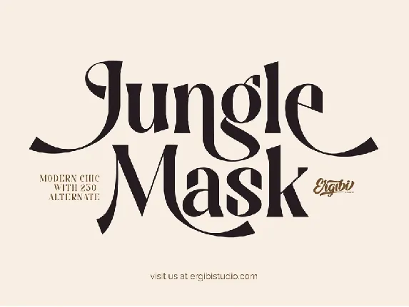 Jungle Mask font