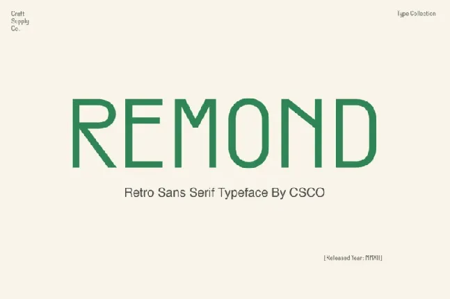 Remond font