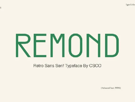 Remond font