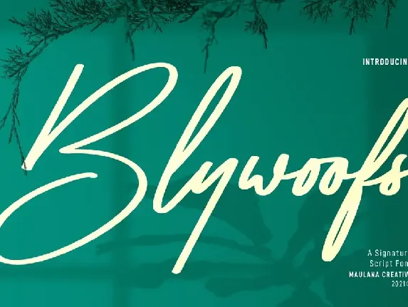 Blywoofs font