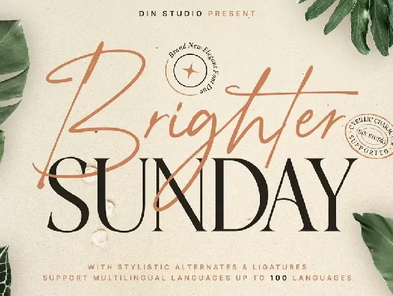 Brighter Sunday font