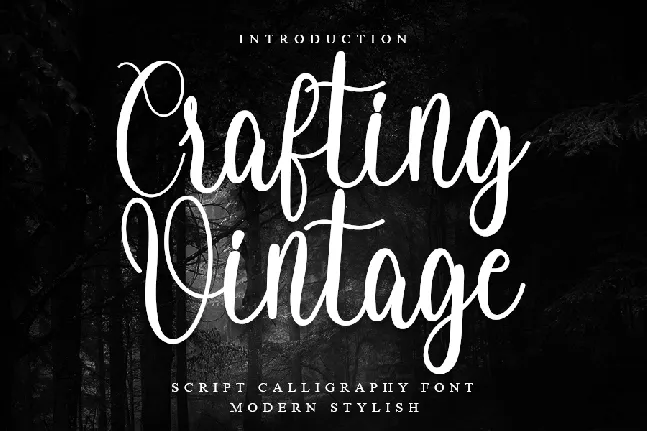 Crafting Vintage font