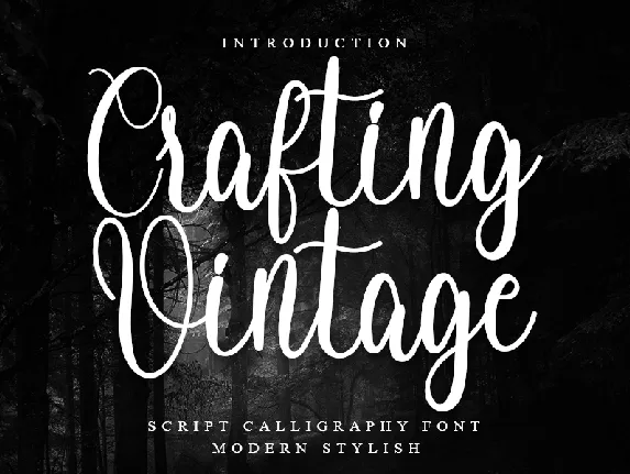 Crafting Vintage font