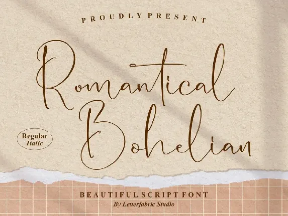 Romantical Bohelian font