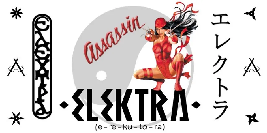 ELEKTRA ASSASSIN font