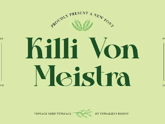 Killi Von Meistra font