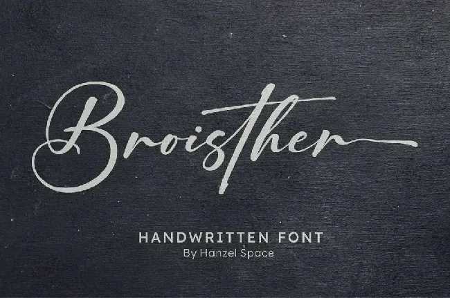 Broisther font