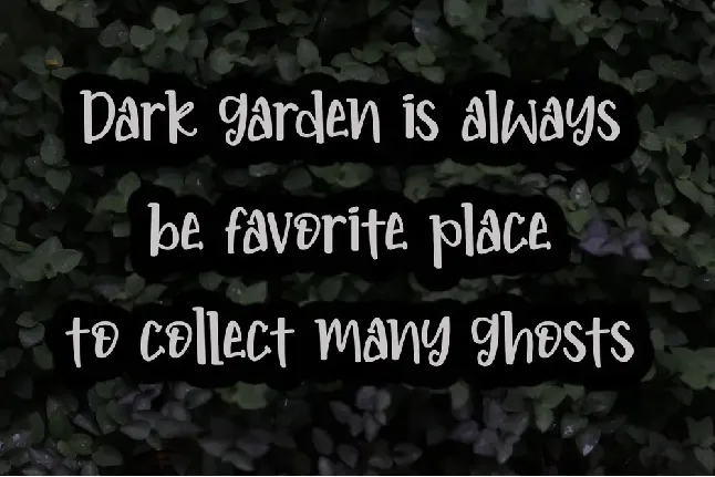 Weird Garden - Personal Use font