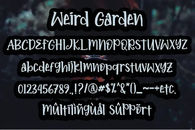 Weird Garden - Personal Use font