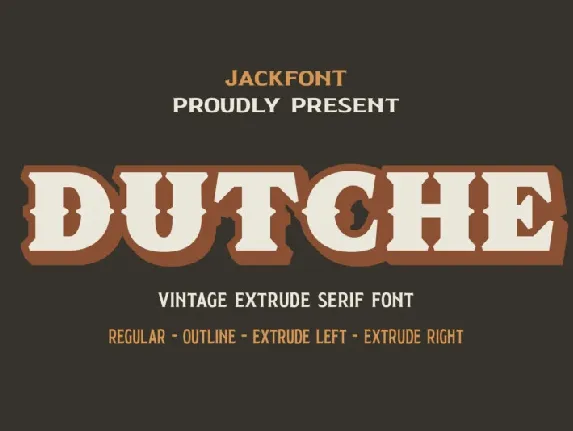 JF Dutche font