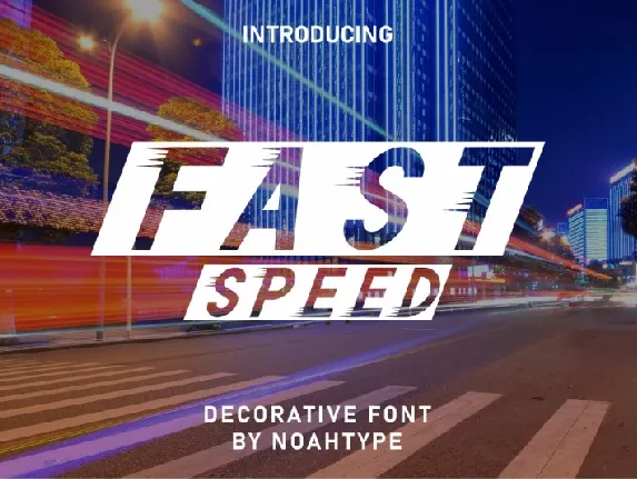 Fast Speed font