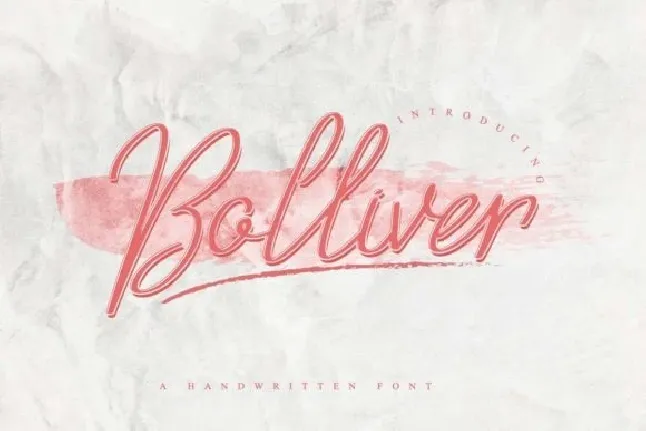 Bolliver Handwritten font