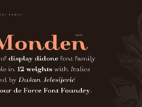 Monden Family font