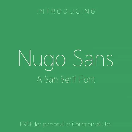 Nugo Sans – Free font