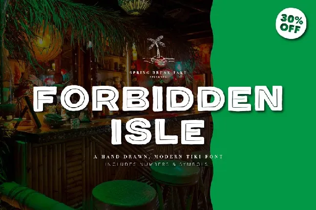 Forbidden Isle Tiki font