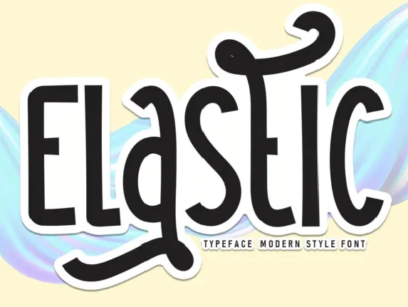 Elastic Display Typeface font