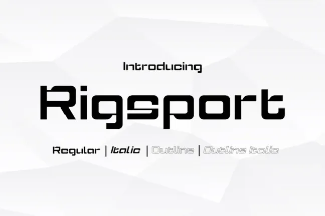 Rigsport font