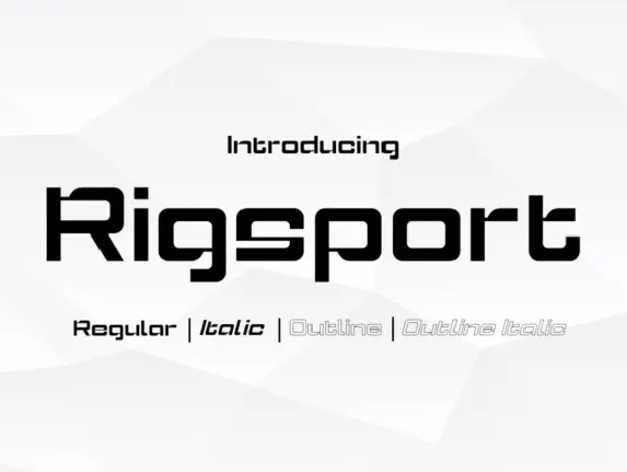 Rigsport font