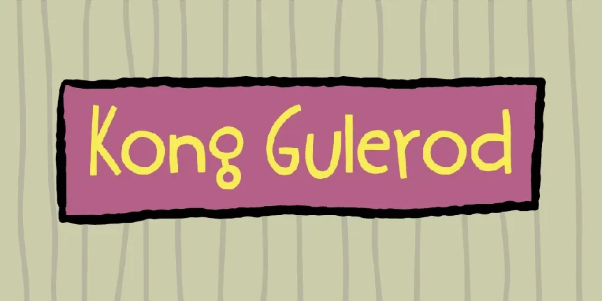 Kong Gulerod DEMO font