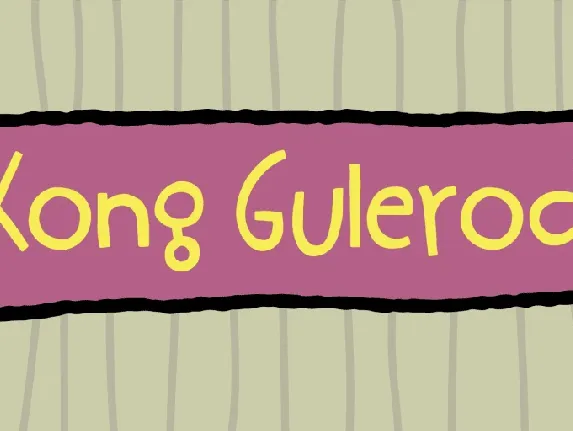 Kong Gulerod DEMO font